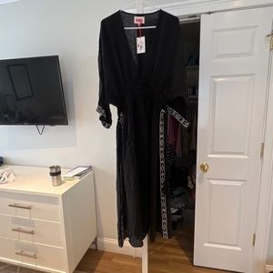 solid and striped kaftan